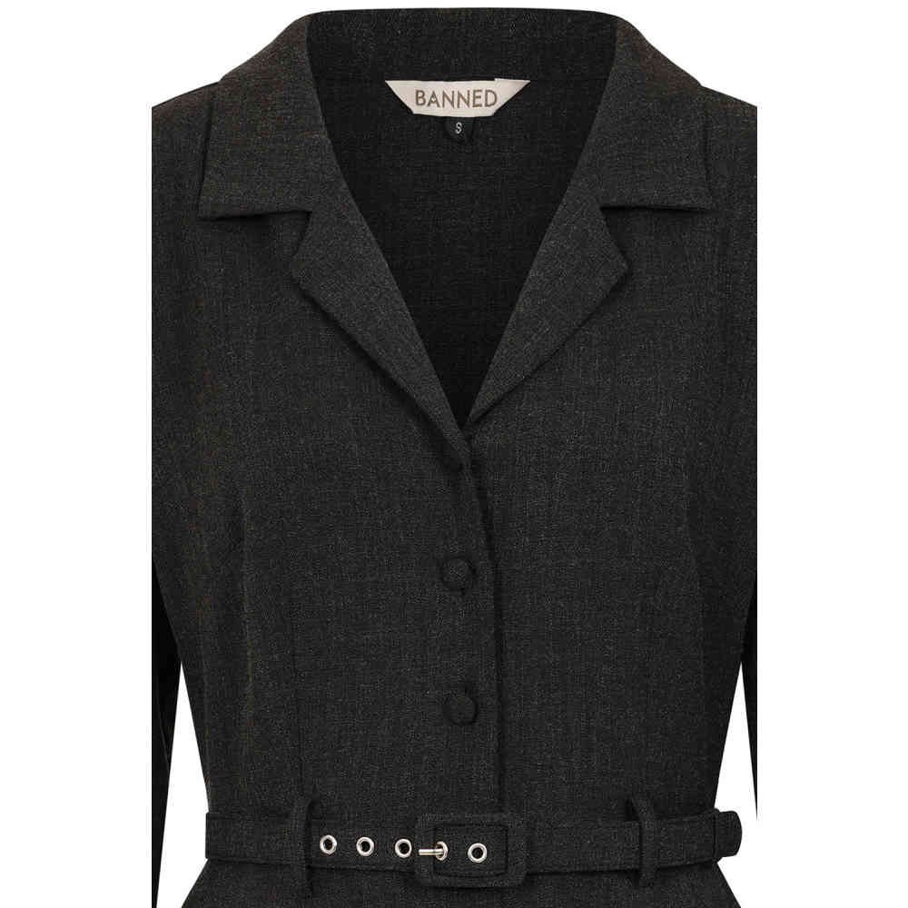 Banned - Marigold Robe Ã©vasÃ©e - Gris